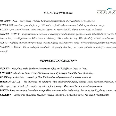 דירה Sanhaus - Capri - 200 Metrow Od Plazy I Deptaka *